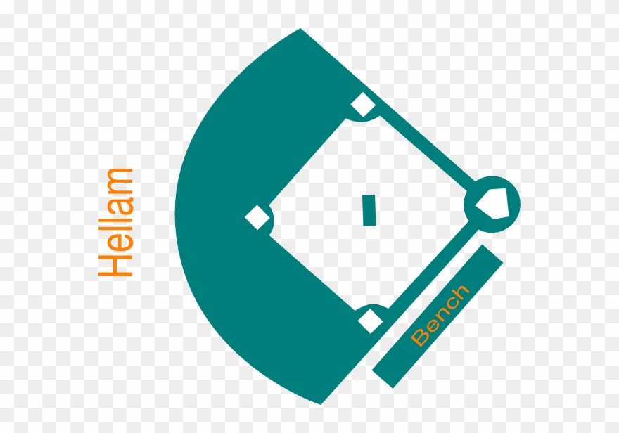 Baseball Field Blue Clip Art At Vector Clip - Estadio De Beisbol Vector - Png Download