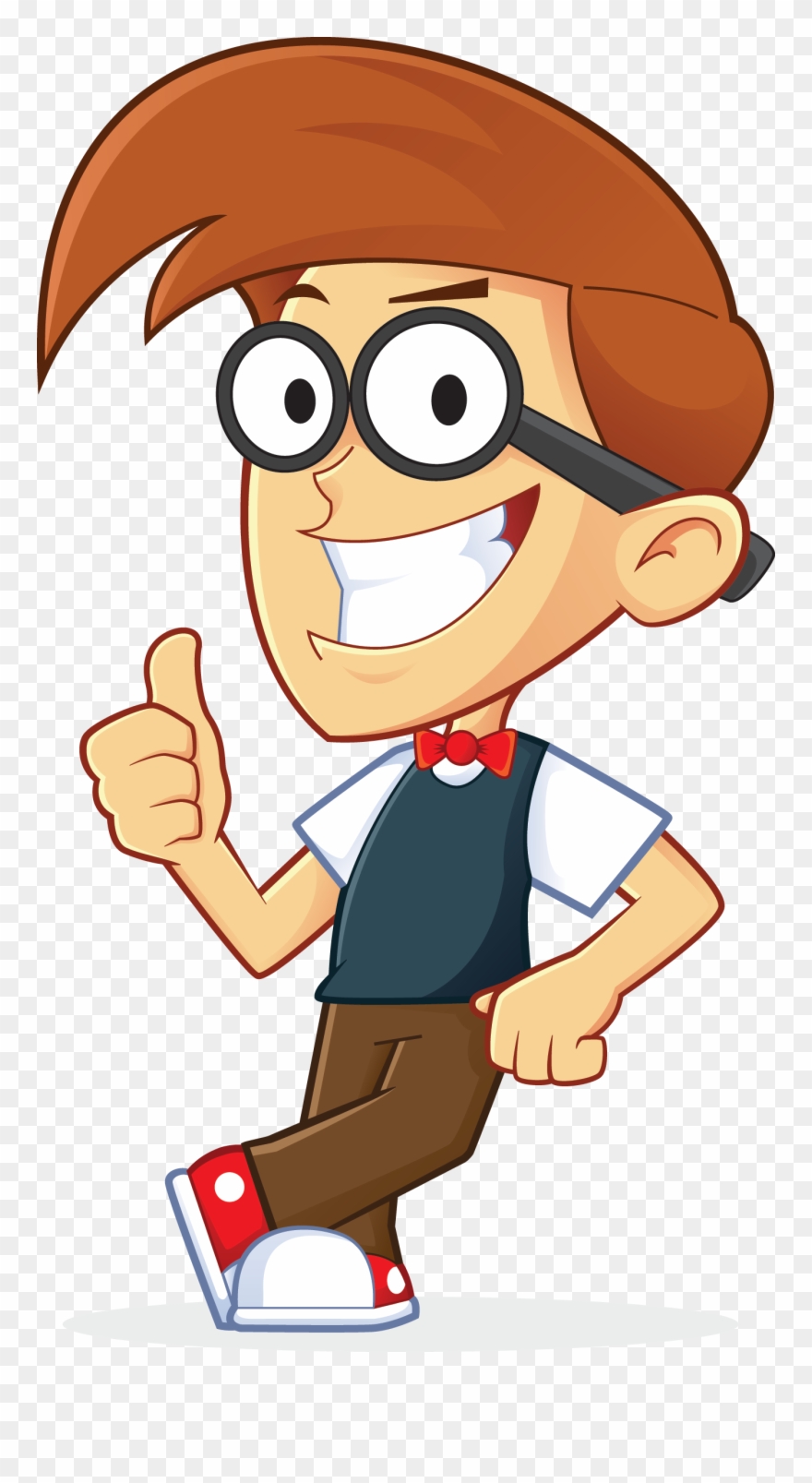 Image For Free Nerd Geek Leaning On An Empty Block - Simple Logic Crossword Puzzles [book] Clipart