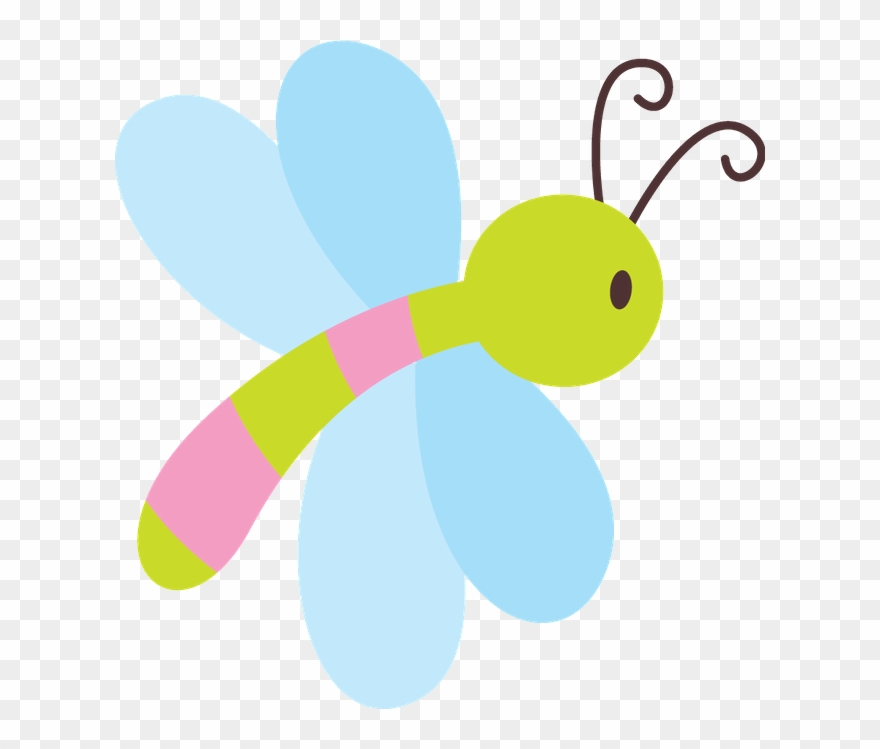 Dragonfly Clipart, Vintage Clip Art, Say Hello, Applique - Mariposas Minus - Png Download