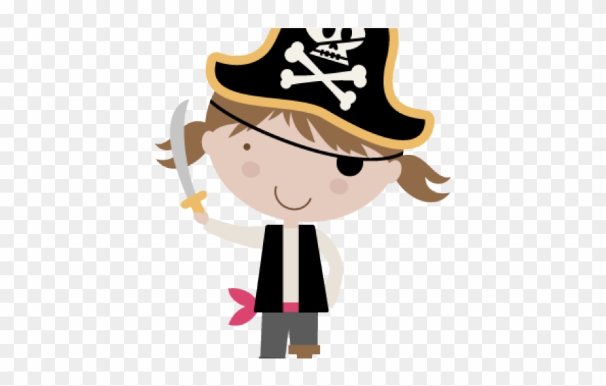 Pirate Clipart Family - Pirate Girl Clipart Free - Png Download