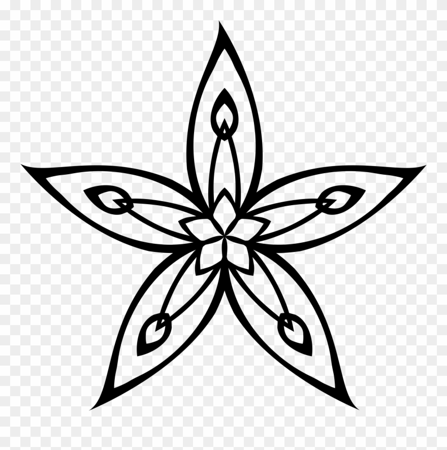 Big Image - Star Ribbon Clipart - Png Download