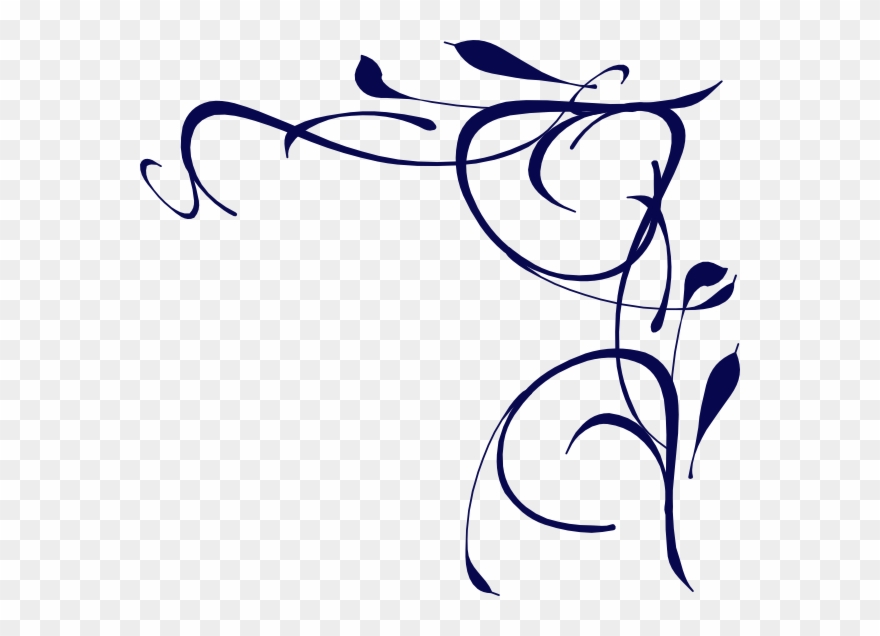 Floral Swirl Svg Clip Arts 600 X 556 Px - Png Download