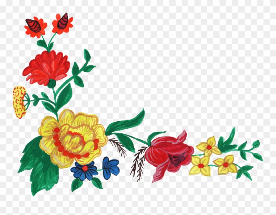 Floral Clipart File - Flowers Hd Png Format Transparent Png