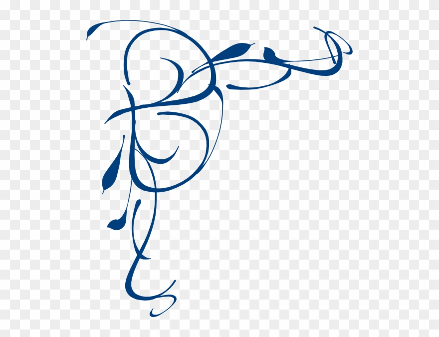 Swirl Line Calligraphy Design Clipart
