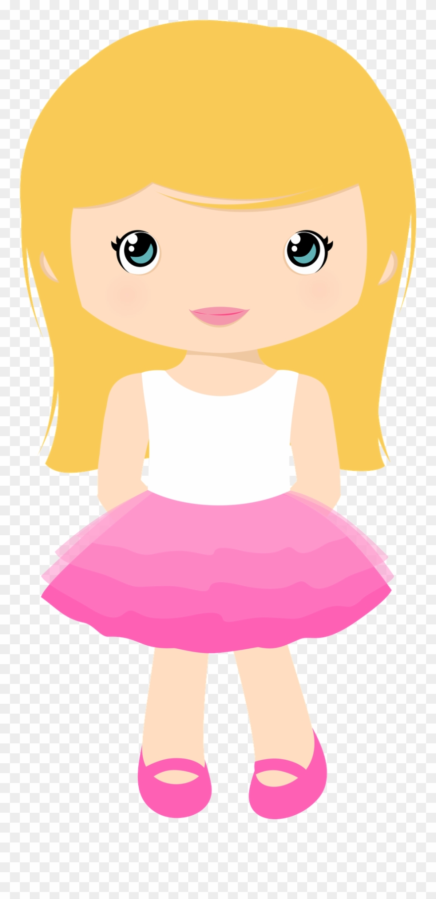 Mickey E Minnie - Girl In Skirt Clipart - Png Download