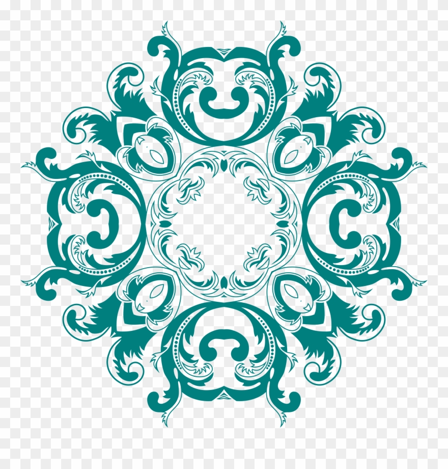 Big Image - Vintage Floral Design Png Clipart