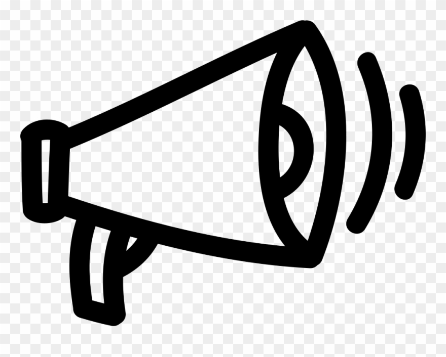 Megaphone Outline Png - Megafono Png Clipart