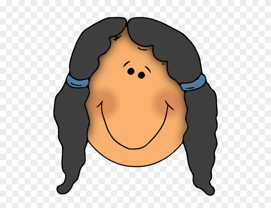 Girl Face Cartoon Clip Art At Clipartimage - Funny Girl Face Cartoon - Png Download