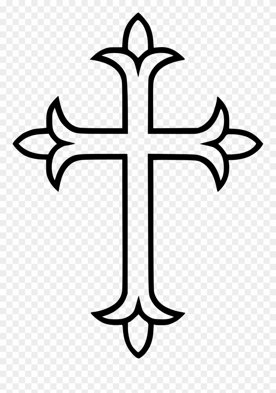 Western Clipart Cross - Syrian Orthodox Church Cross - Png Download