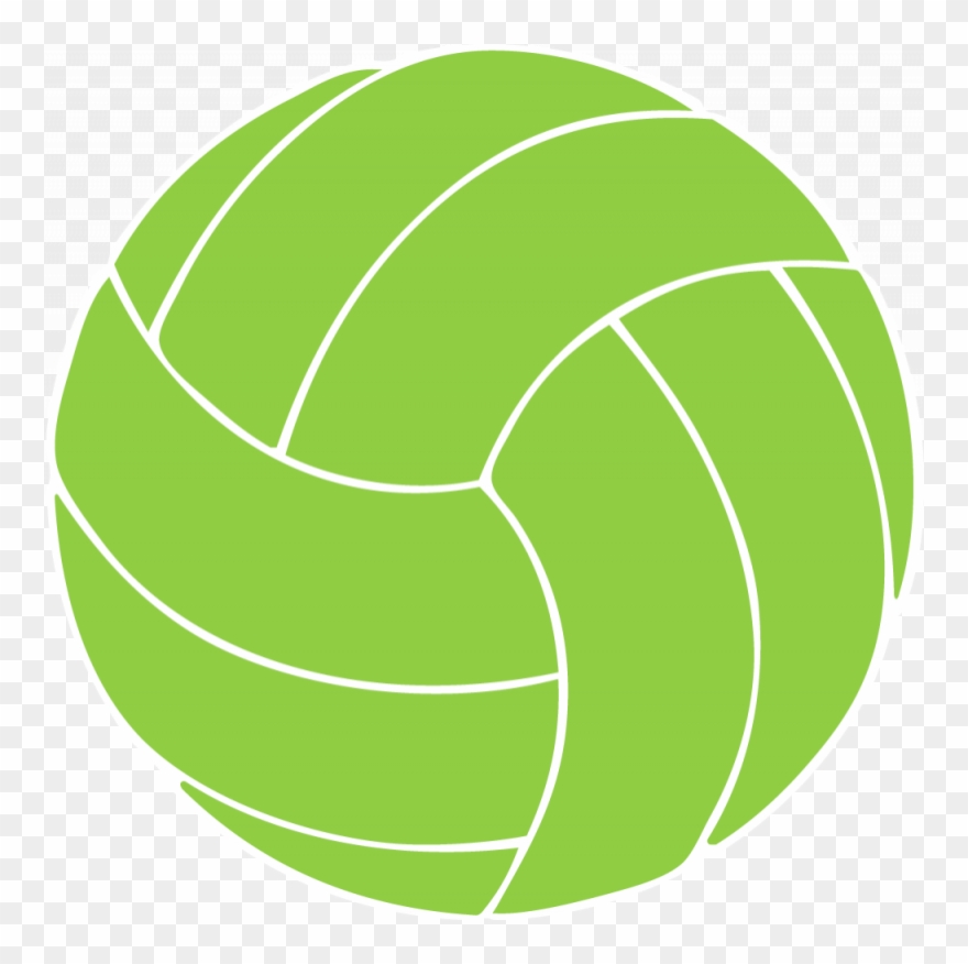 Green Volleyball Clipart - Volleyball Clipart Transparent Background - Png Download