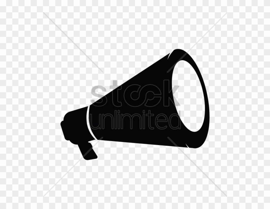 Megaphone Silhouette Clipart Clip Art - Loud Hailer Silhouette - Png Download