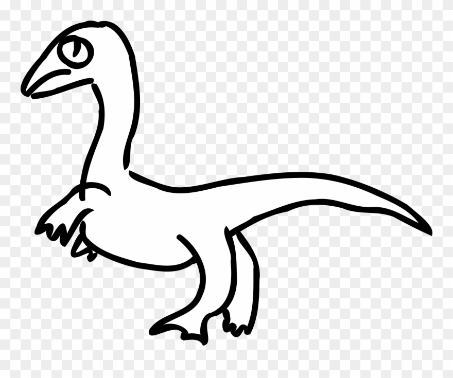 Velociraptor Drawing Dinosaur Duck Diagram - Drawing Dinosaur Clipart