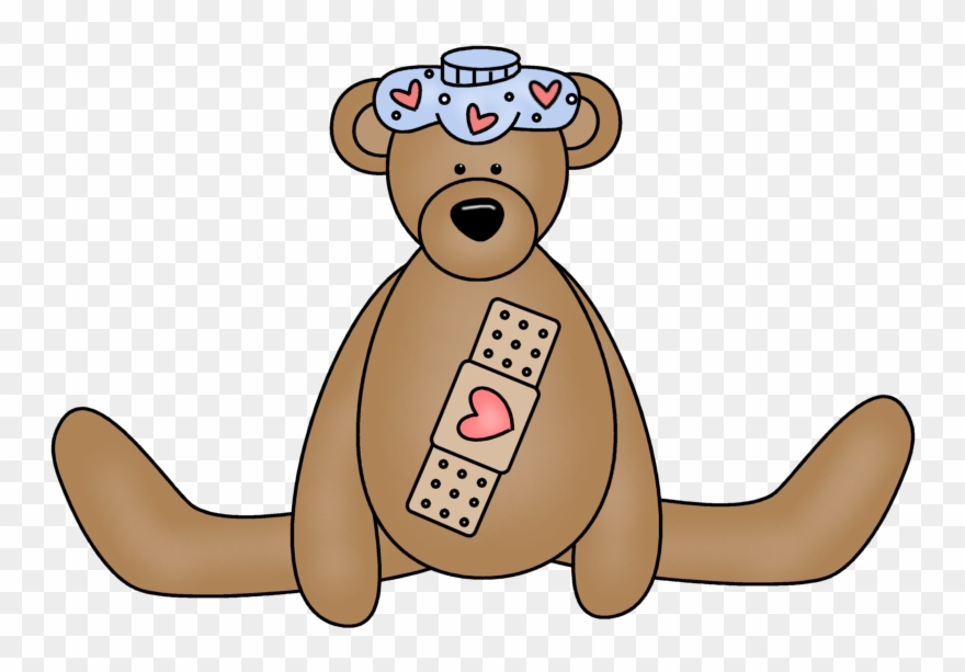 Svg Download Bandaid Clipart Teddy Bear - Greeting Card - Png Download