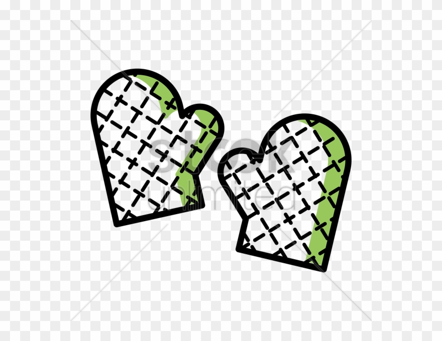 Free Download Kitchen Gloves Clip Art Clipart Oven - Cooking Glove Vector - Png Download