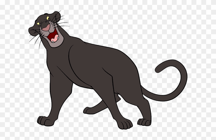 Back To The Jungle Book Clip Art Menu - Libro De La Selva Bagheera - Png Download