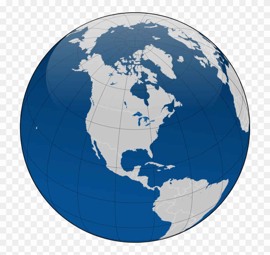 Globe Earth Computer Icons Download World Map - Globe Clipart - Png Download