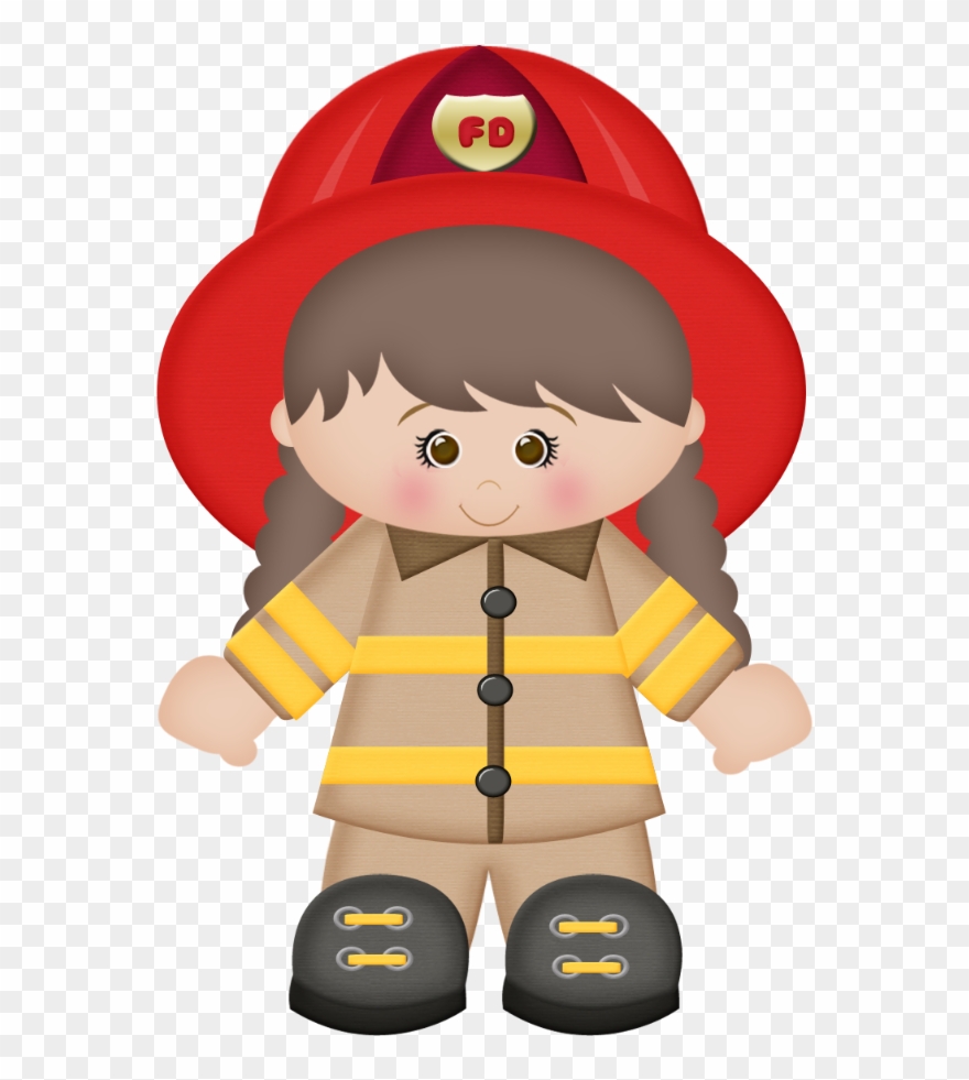 Fireman Clipart Fire Prevention - Bombeiro Desenho Png Transparent Png
