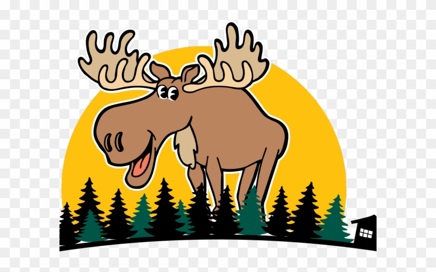 Moose Clipart Female Moose - Cartoon Moose - Png Download