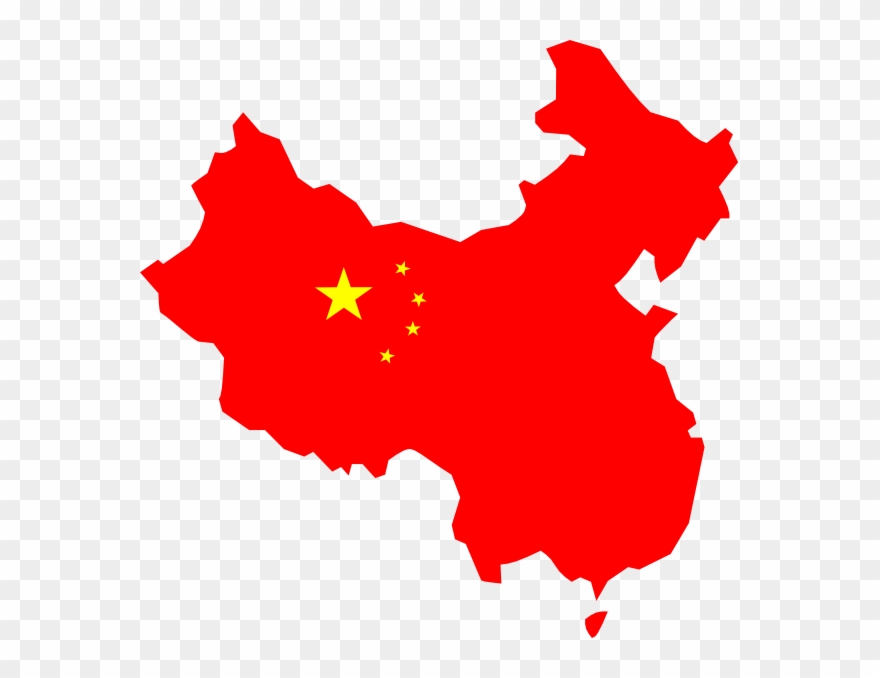 Graphic Library Stock China Flag Clipart - China Flag On Country - Png Download