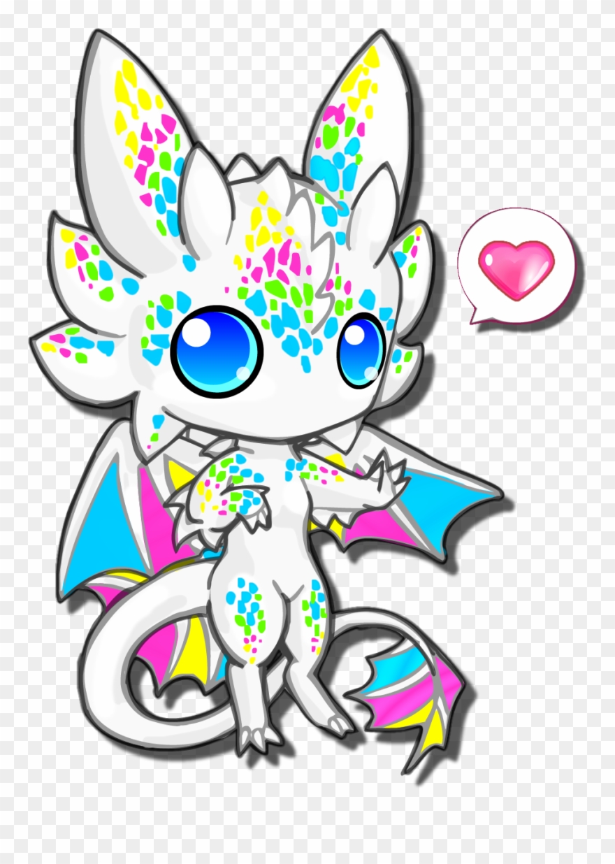 Little Dragon Clipart Round - Anime Cute Animal Drawings - Png Download