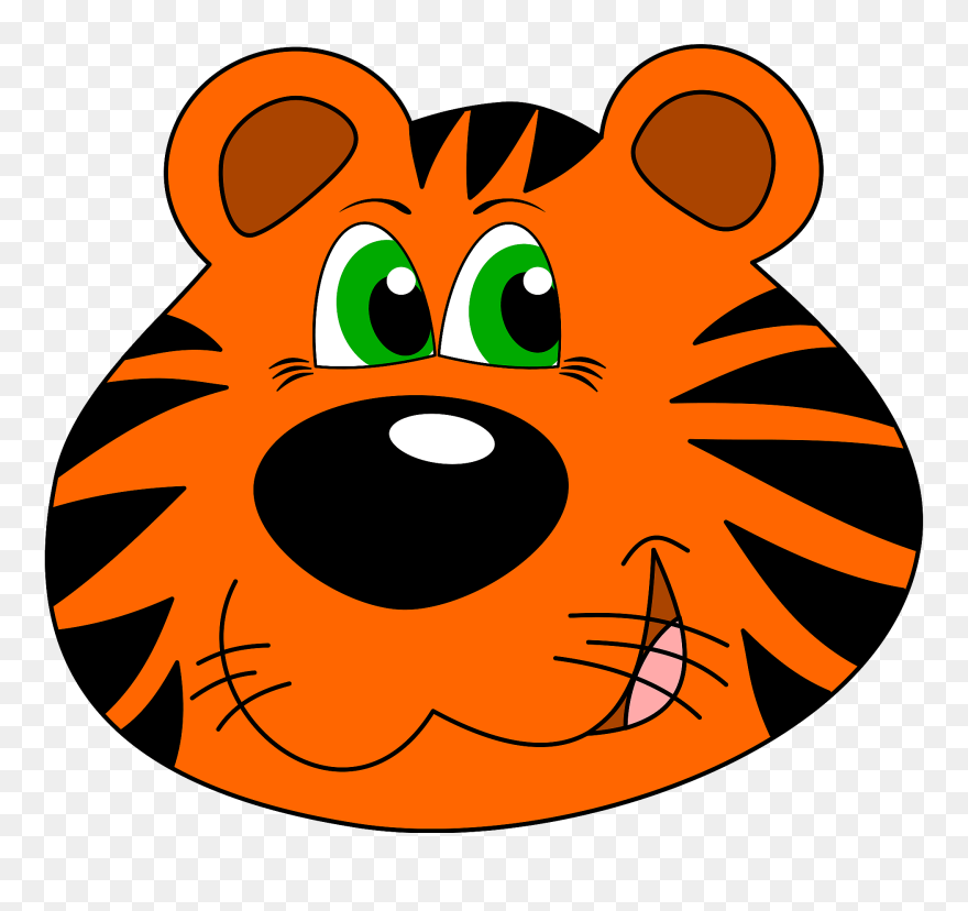 Big Image - Tiger Face Clip Art Png Transparent Png