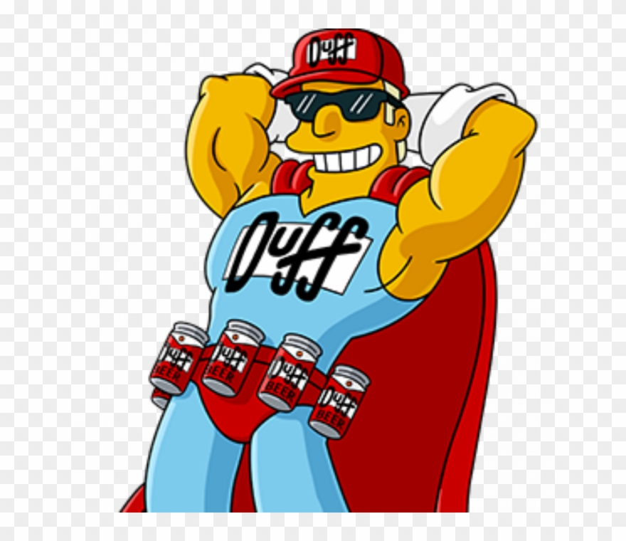Duff Beer Transaparent Background Clipart Duffman Duff - Duffman Png Transparent Png