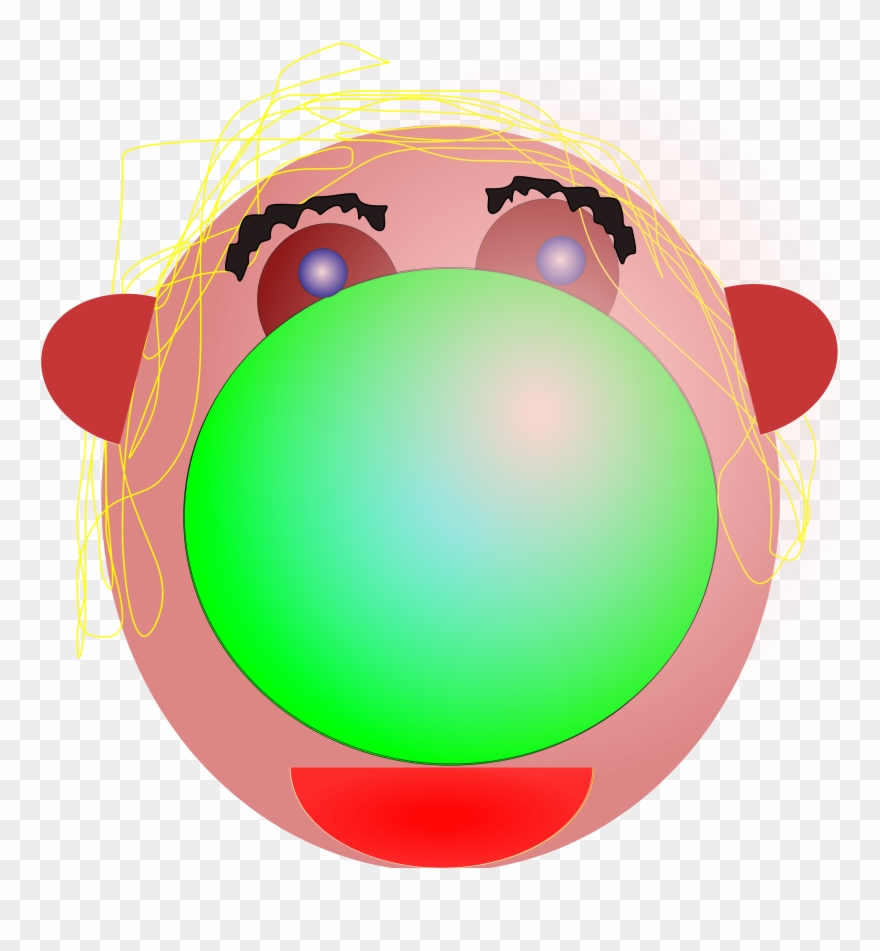 Natural Clown Svg Vector File, Vector Clip Art Svg - Clip Art - Png Download