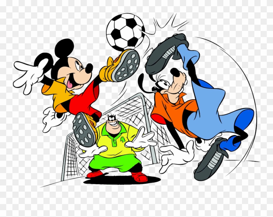 Mickey Mouse Pals Clipart - Mickey Soccer - Png Download