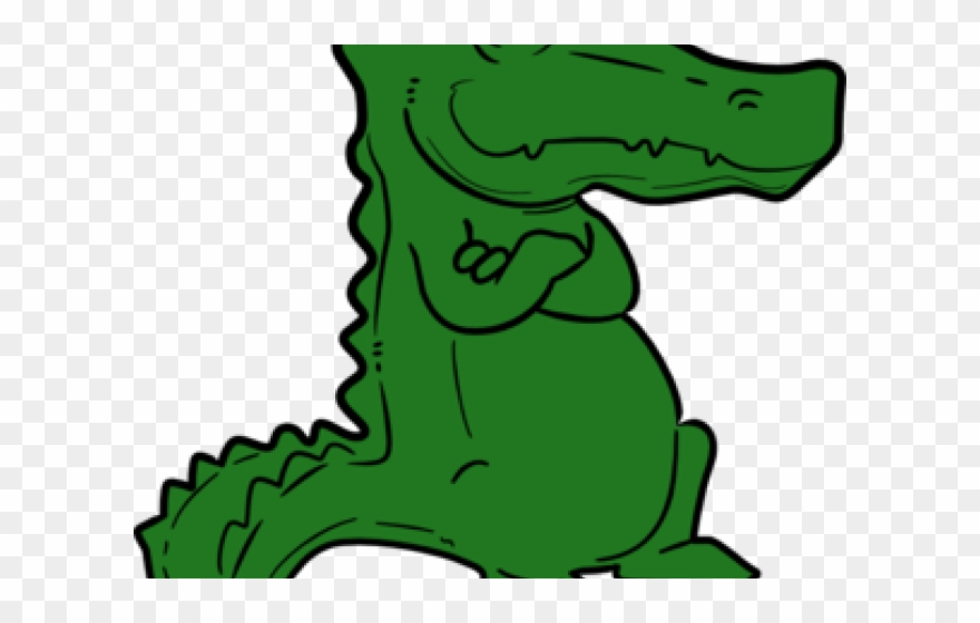 Alligator Clipart Sad - Cartoon Alligator - Png Download
