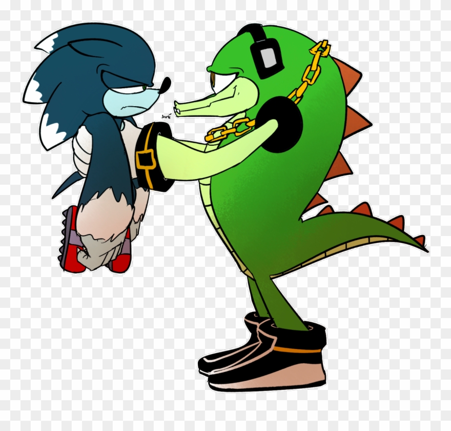 Alligator Clipart Evil - Sonic Werehog And Vector - Png Download