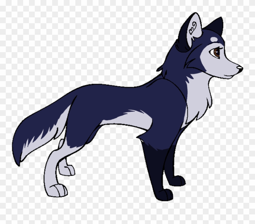 Girl Clip Art Library Character Adoptable Closed - Character Wolf - Png Download