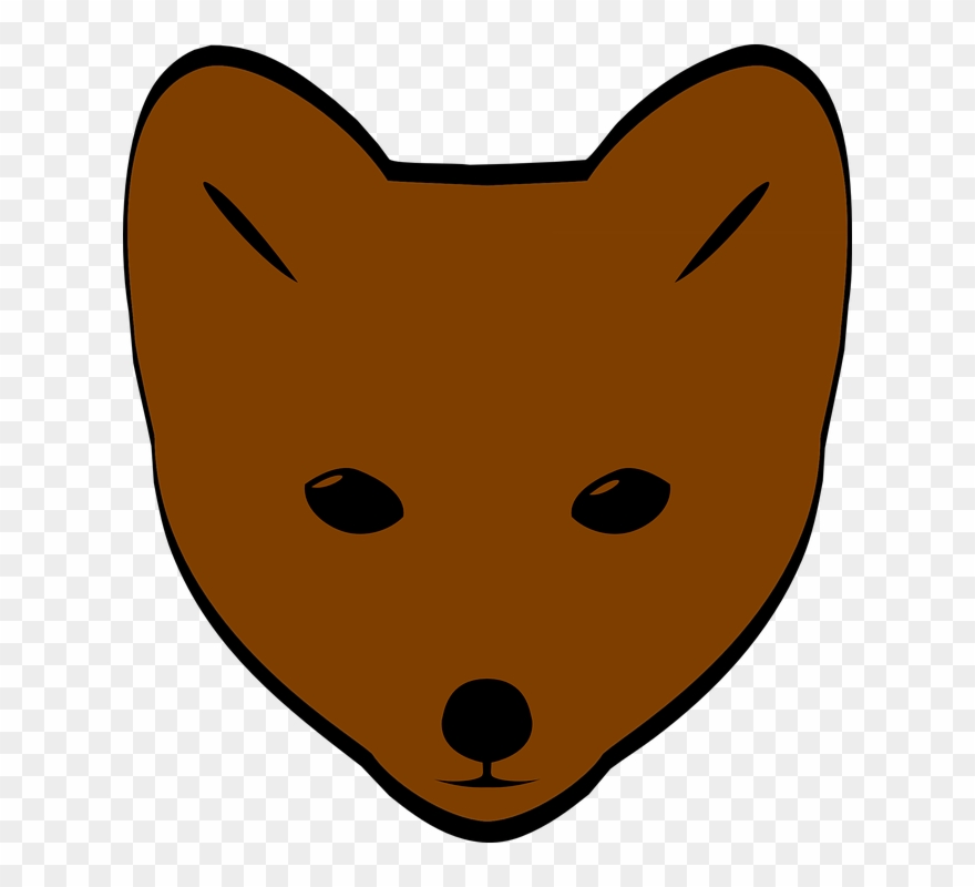 Clipart Info - Faces Of Cartoon Foxes - Png Download