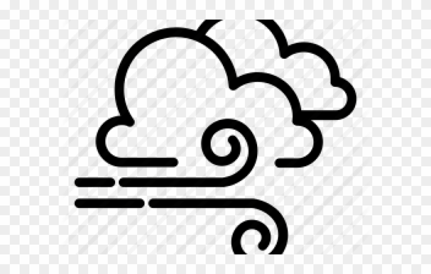 Wind Clipart Heavy Wind - Icon Wind - Png Download