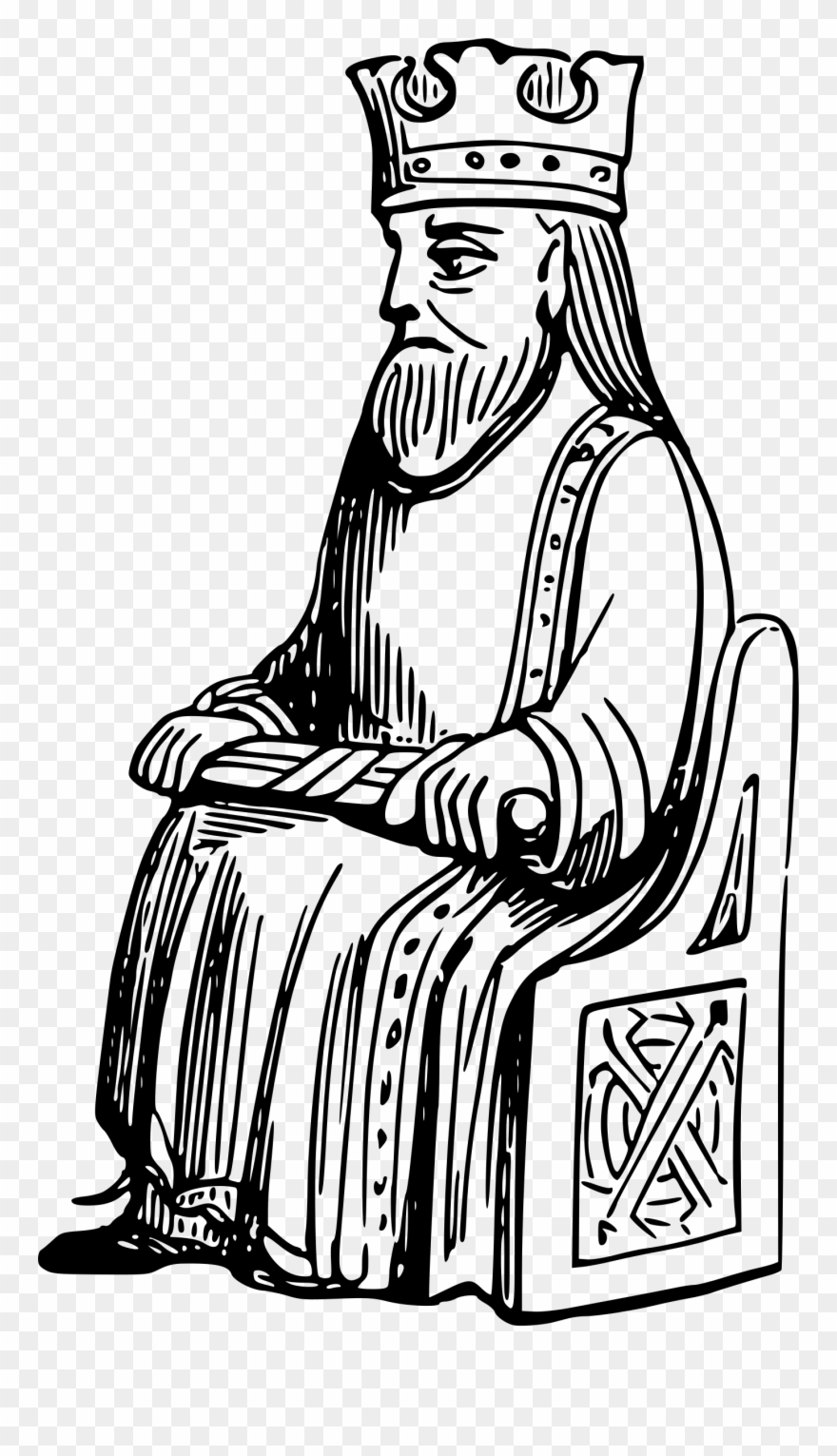 King Clipart Outline - King Black And White Png Transparent Png