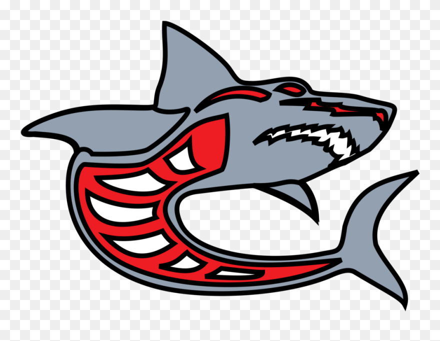 Shark Grey Red By Ashed - Shark Clip Art - Png Download
