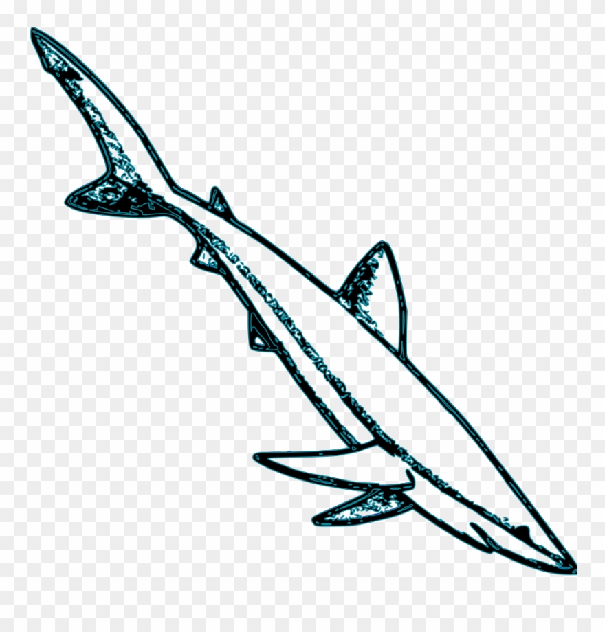Shark Clip Art - Blue Shark Clip Art - Png Download
