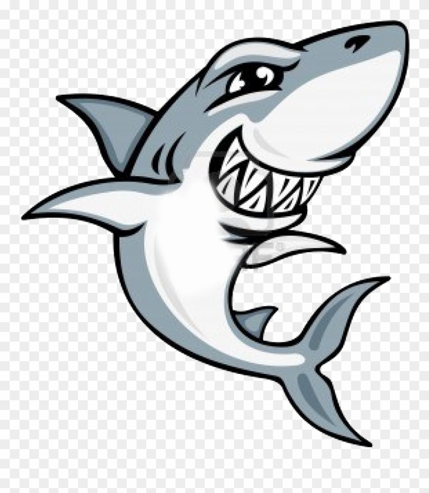 Great White Shark Clipart Animated - Cartoon Sharks - Png Download