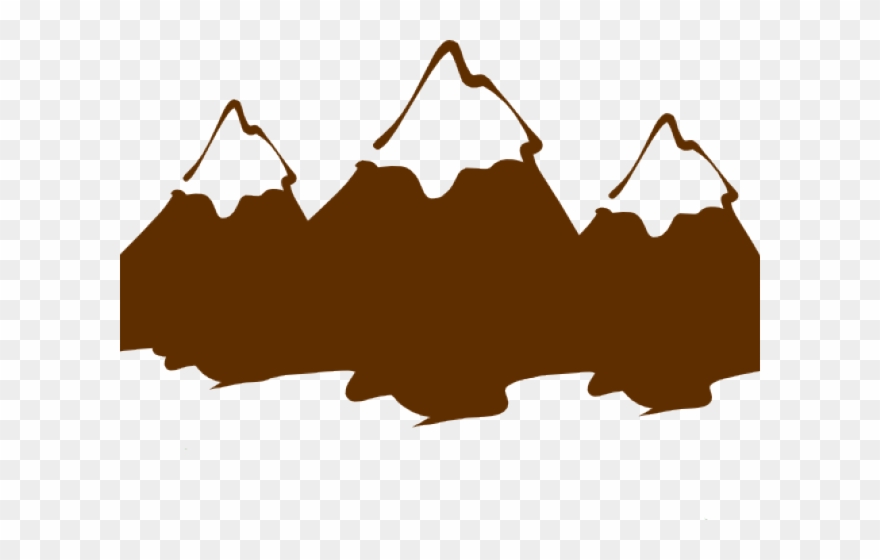Range Clipart Cartoon Mountain - Snowy Mountain Drawing Easy - Png Download