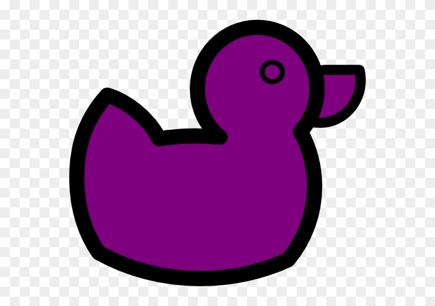 Purple Duck Clipart - Png Download