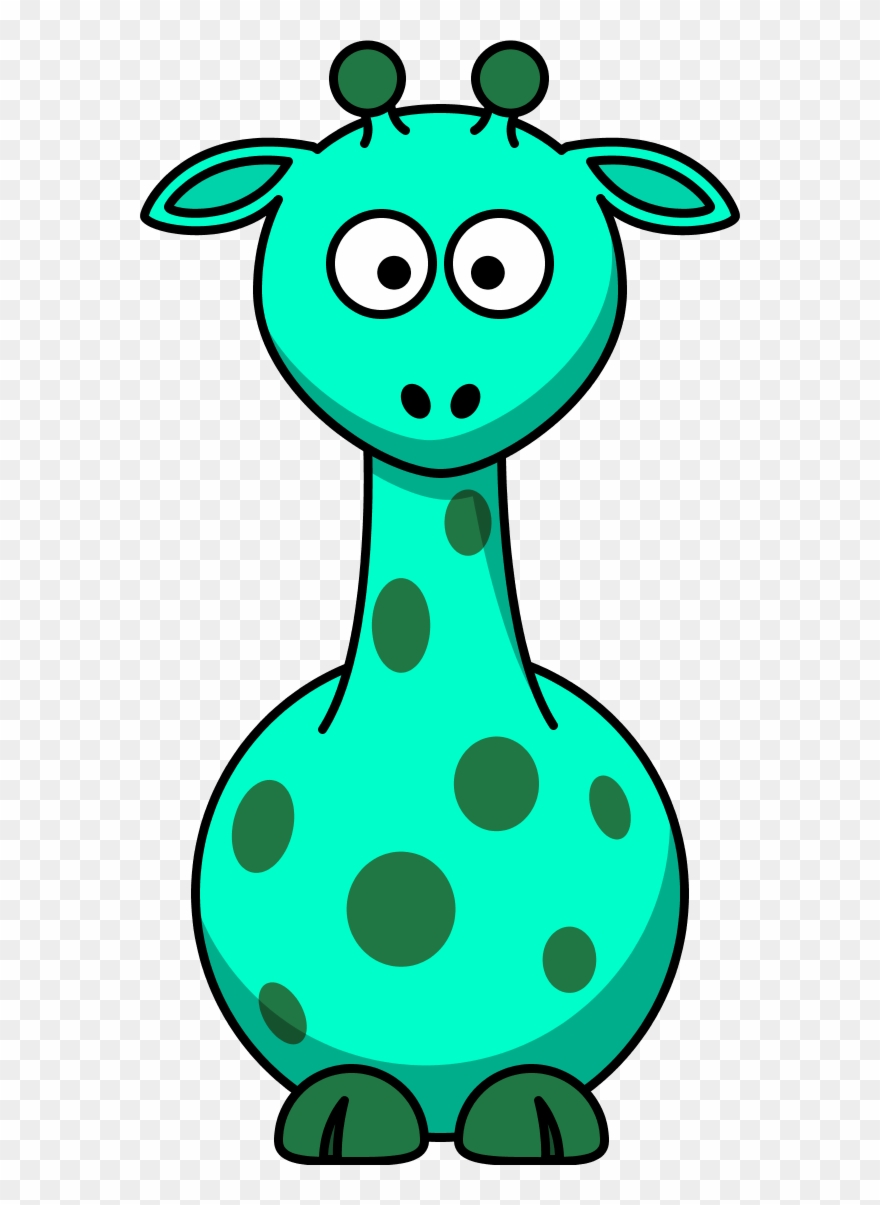 Vector Clip Art - Cartoon Giraffe - Png Download