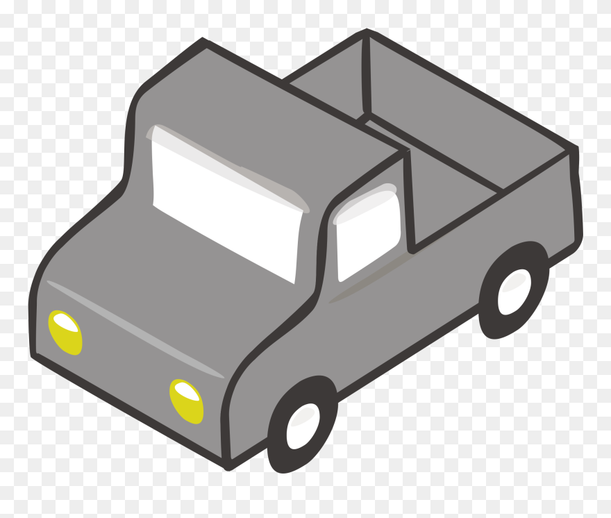 Pickup Truck Car Van Toyota Hilux Motor Vehicle - Gray Truck Clipart - Png Download