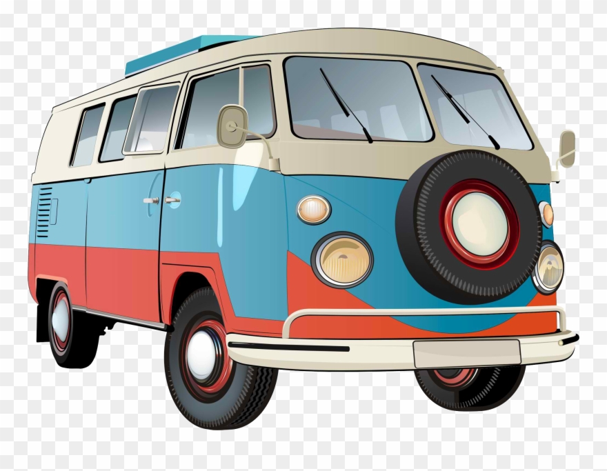 Collection Of Vw Kombi Clipart High Quality, Free Cliparts - Volkswagen Bus Vector - Png Download