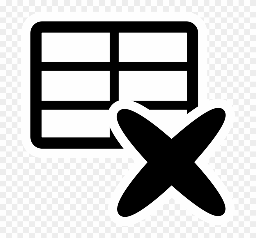 Table Computer Icons Delete Column Graptolithina - Icon Clipart