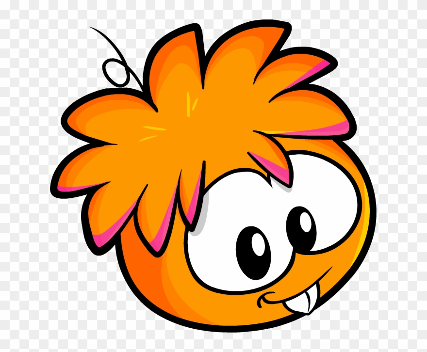 Clipart Info - Orange Puffle Club Penguin - Png Download