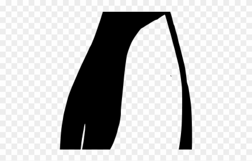 King Penguin Clipart Vector - Silhouette - Png Download