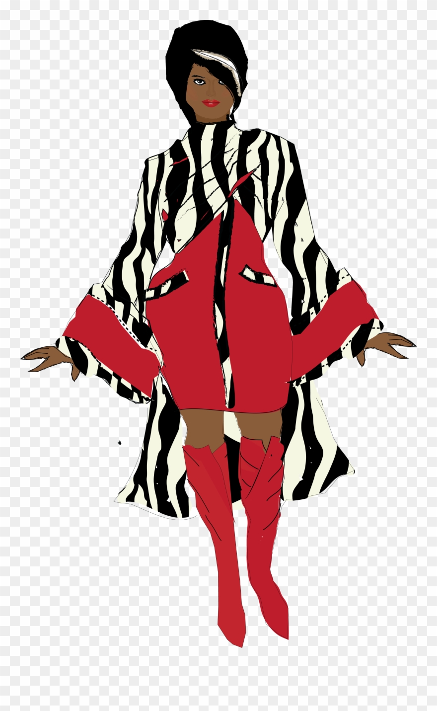 Fashion Clipart Mini Dress - Drawing - Png Download