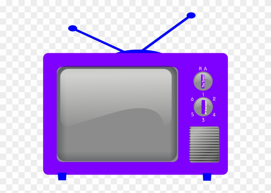 Television Clip Art Blue - Png Download