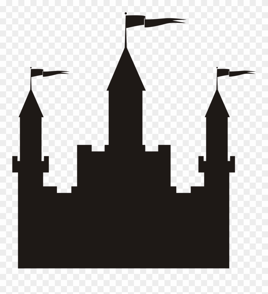 Castle Silhouette Clip Art - Castle Silhouette - Png Download
