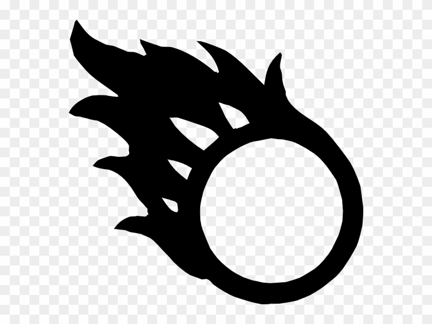 Flaming Ball Clip Art - Flaming Ball - Png Download