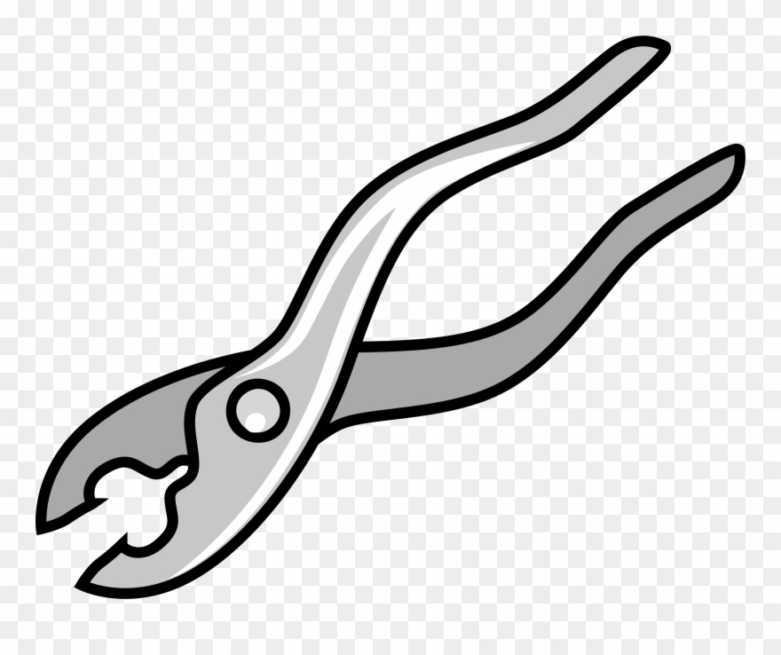 Needle Nose Pliers Tool Slip Joint Pliers Tongue And - Carpentry Tools Clip Art - Png Download